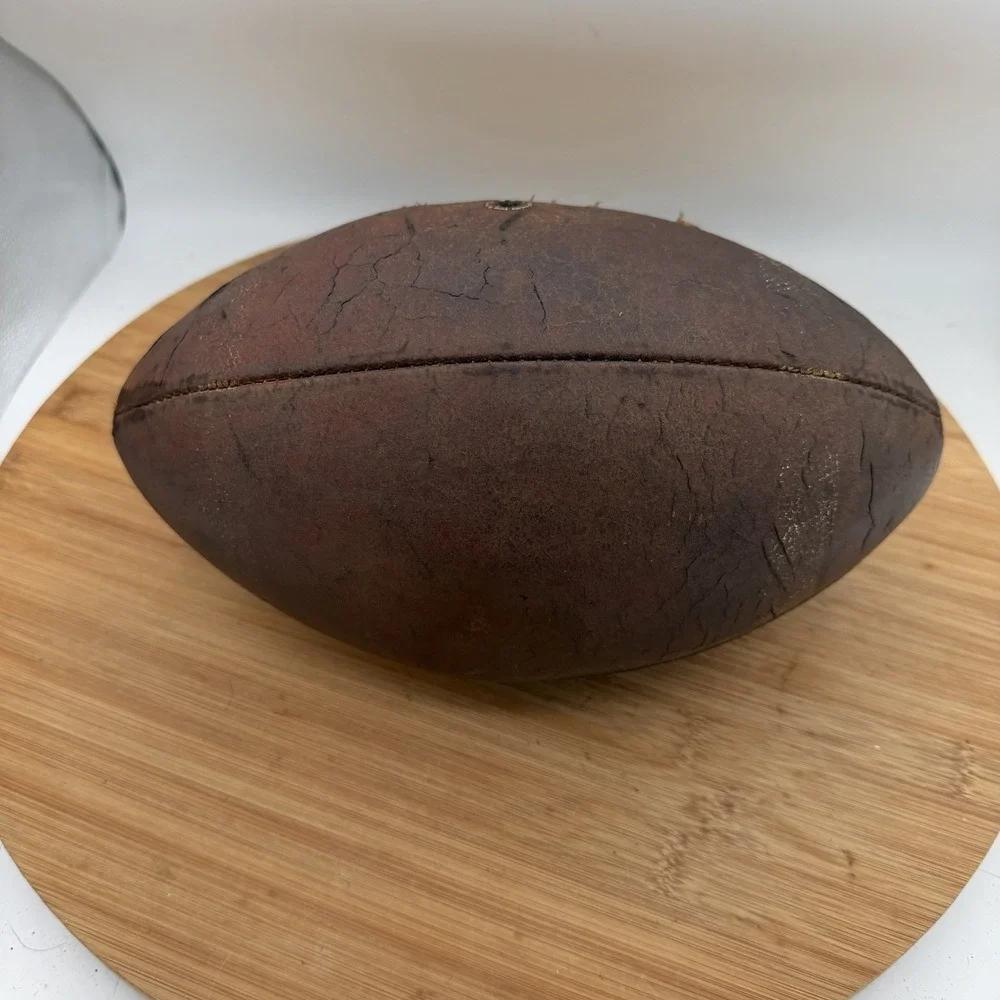 Vintage Spalding Jim Taylor S63 Leather Football Packers HOF  Display/Decor Will